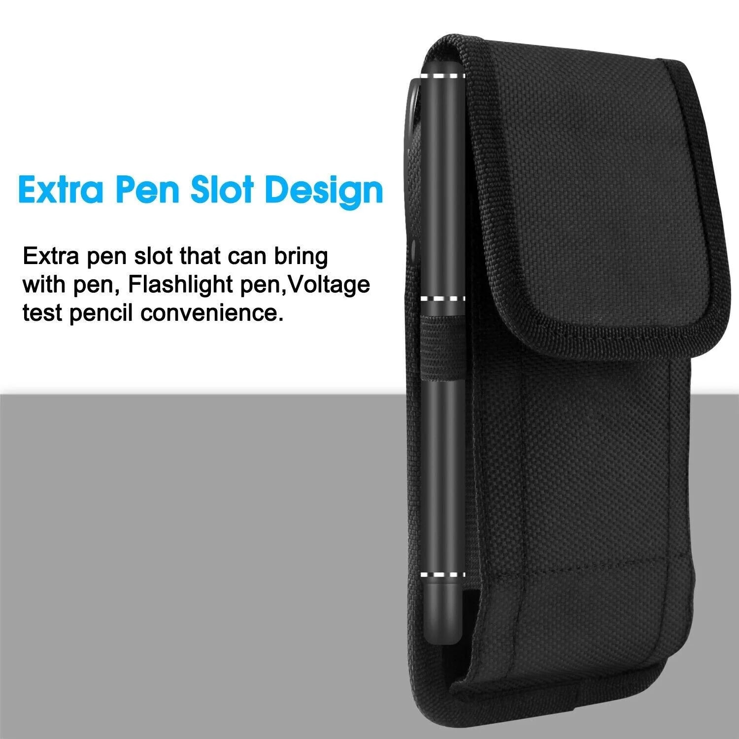 Vertical Cell Phone Holster Pouch Wallet Case with Belt Clip for Iphone Samsung