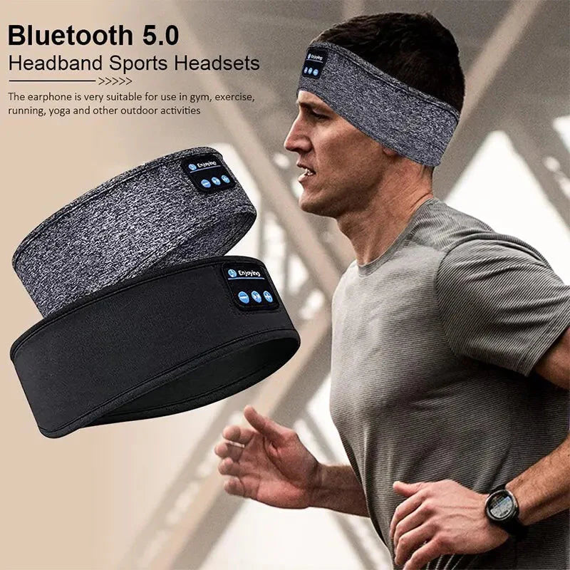 Bluetooth Sleep Headband – Wireless Headphones, Built-In Speakers, Comfortable Fabric, 10-Hour Battery Life