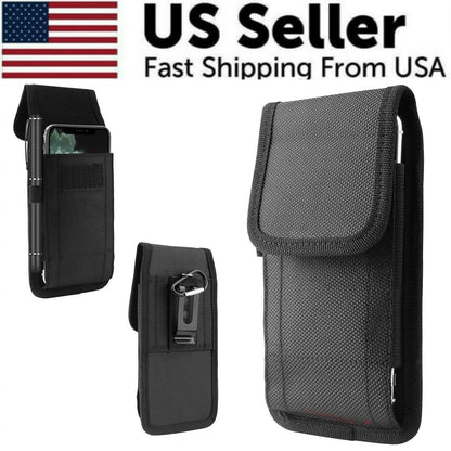 Vertical Cell Phone Holster Pouch Wallet Case with Belt Clip for Iphone Samsung