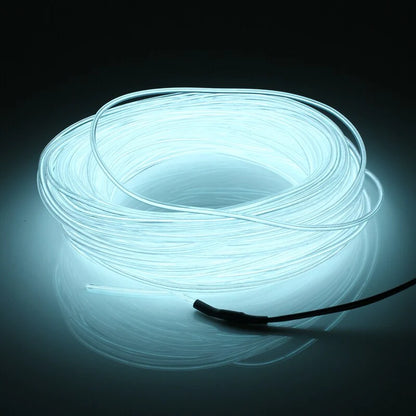 Neon LED Light Glow EL Wire String Strip Rope Tube Decor Car Party + Controller