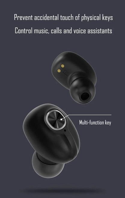 TWS Bluetooth Earbuds Waterproof Bluetooth 5.1 Headset Noise Cancelling Wireless